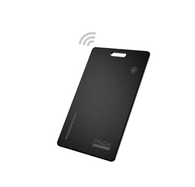 Powerology FindX Smart Card Device Finder with 100mAh Battery Capacity, Up to 8 Months Standby Time, 10m Transmission Distance, Waterproof & Dustproof, Ultra-Slim & Wallet-Friendly, Ring to Find Nearly, iOS 14.5 and Above Compatibility - Black