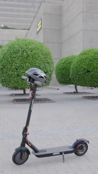 Porodo Lifestyle Pro Electric Scooter - Black - 80KG, Helmet (PD-ESCH-BK)