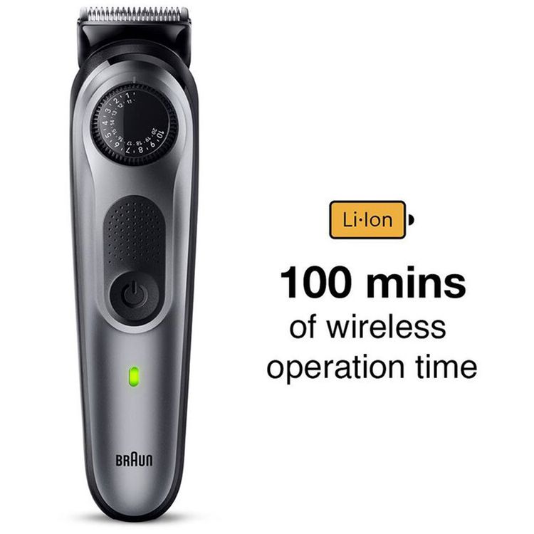 Braun BT5440 Beard Trimmer 5 with Precision Wheel - Gray