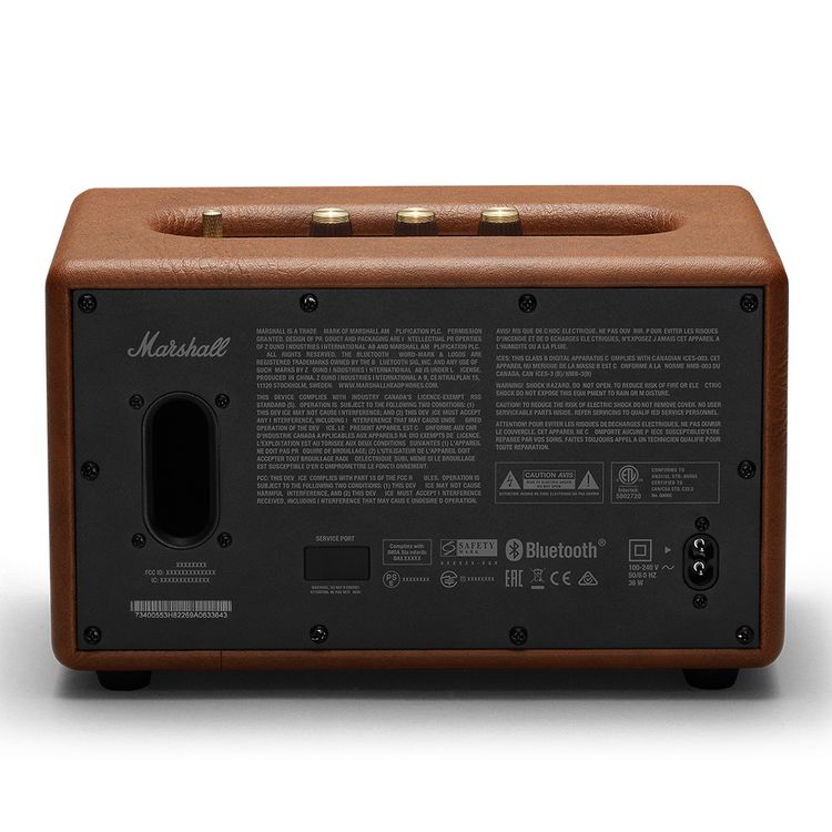 Marshall Acton 2 Bluetooth Wireless Stereo Speaker - Brown
