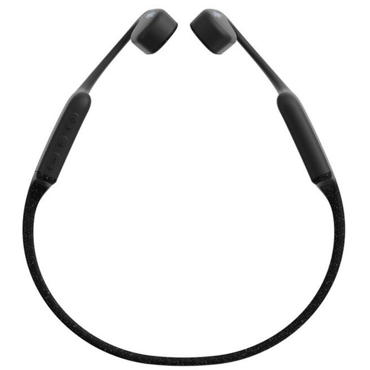 Shokz OpenSwim Wireless Headphones for Swimmers with 8 Hours Battery Life, Silicone Rubber Carrying Case, 7th Generation Bone Conduction, Open Ear Comfort - Black