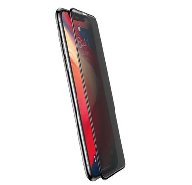 Devia Van Series Full Screen Anti-Glare Tempered Glass Compatible for iPhone 11 Pro Max (6.5") Anti-Peeping Screen Guard - 9H Ultra Thin Screen Protector w/ Alignment Frame -Black