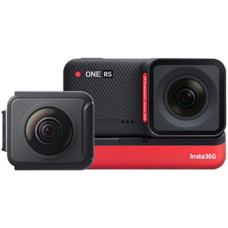 Insta360 One RS Twins Edition, One RS Core, Auto-Editing, 360 Degrees Horizontal Lock, Rugged Design - Black