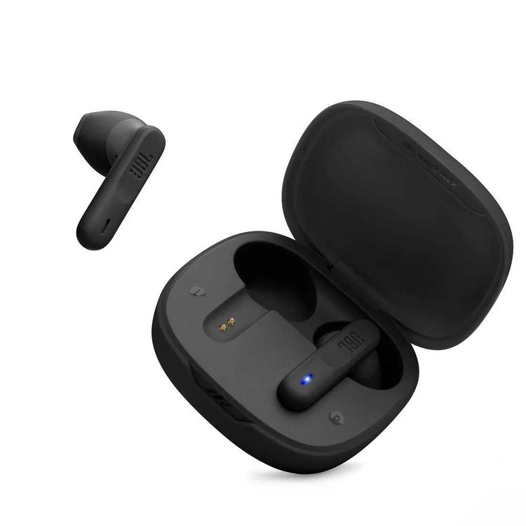 JBL Wave Flex True Wireless Noise Cancelling Earbuds, Hands-Free Calls with Voice Aware, Comfortable fit, JBL Deep Bass Sound, 32h Maximum play time - Black