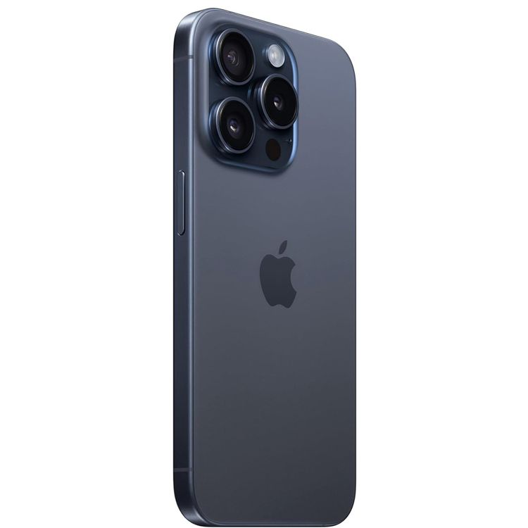 Apple iPhone 15 Pro with 512GB Capacity, 6.1-inch Screen Size, Dual eSIM, 48MP Camera Resolution, A17 Bionic Chip, USB-C Connector Type, 5G Network Technology, Splash, Water & Dust Resistant - Blue Titanium