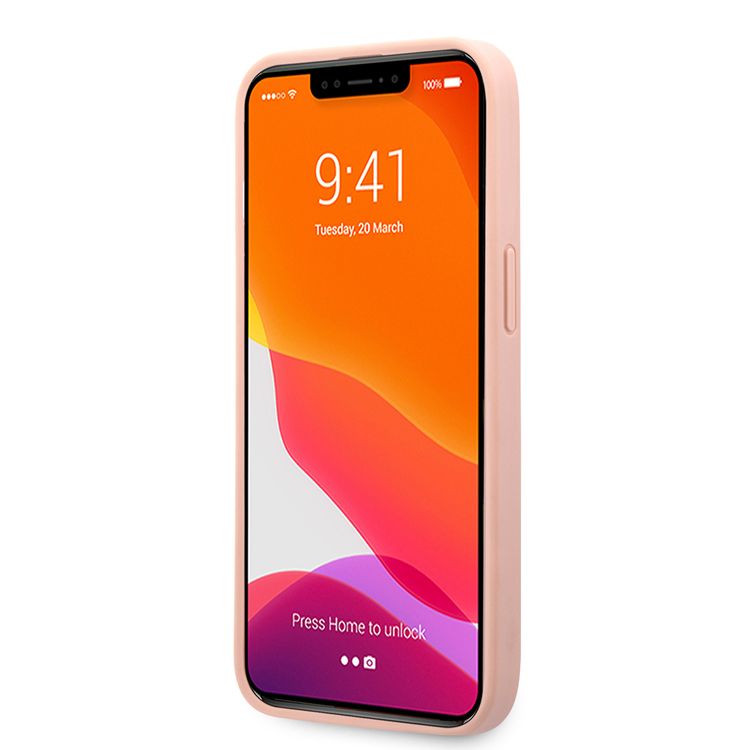 CG MOBILE Guess PU Saffiano Case with Big 4G Silver Logo Compatible for iPhone 13 Pro (6.1") Anti-Scratch, Easy Access to All Ports, Shock Absorption