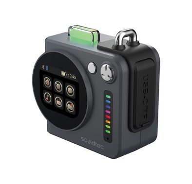 Porodo Vibego Mini RGB Speaker with Bluetooth Version 5.4, Touch Control Display, 15 Hours Play Time, Type-C Charging Port, 2000mAh Battery Capacity, 2 Hours Charging Time, Micro SD Slots, Vibrant RGB Lighting - Gray