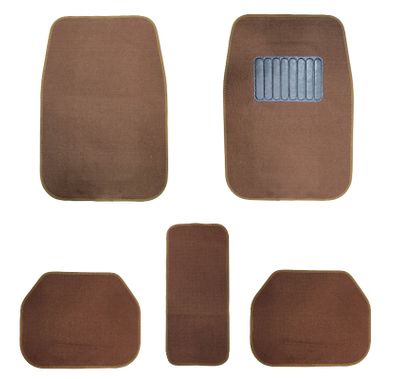 RoadPower Car Floor Mats - Brown