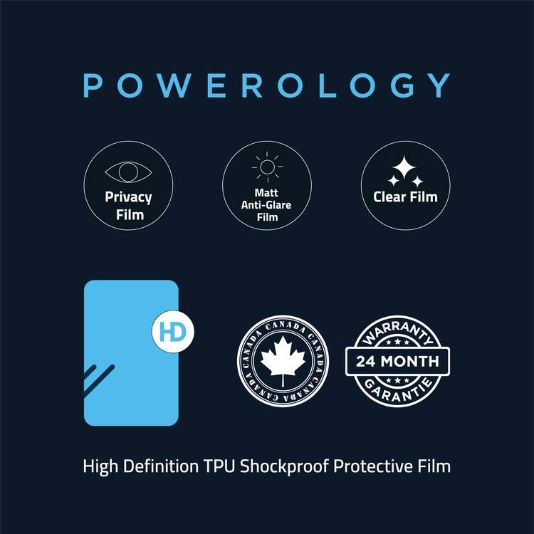 Powerology Shockproof Film for Cutting Machine (50pc per pack) - Sabr Black