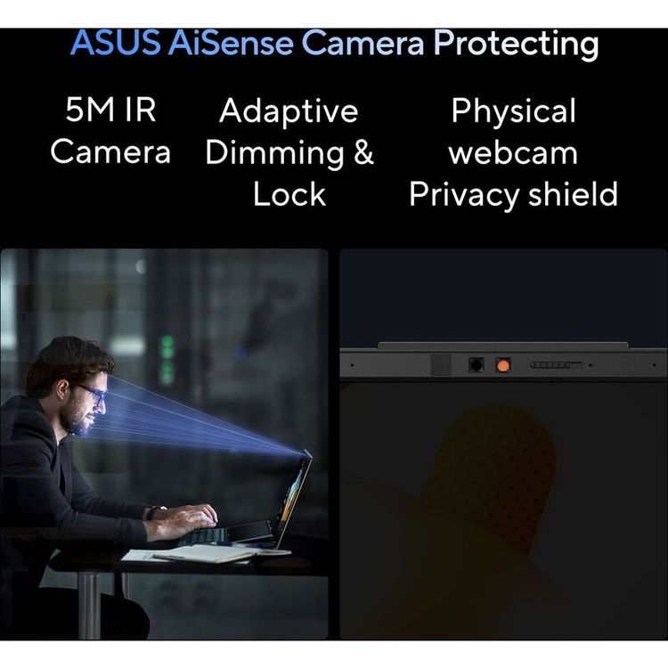 لاب توب ASUS Vivobook Pro 15 OLED - Intel Core Ultra 9-185H، ذاكرة وصول عشوائي 16 جيجابايت، 1 تيرابايت SSD، NVIDIA GeForce RTX 4050 6GB، شاشة 15.6 بوصة 3K OLED، Windows 11 Home - رمادي إيرل