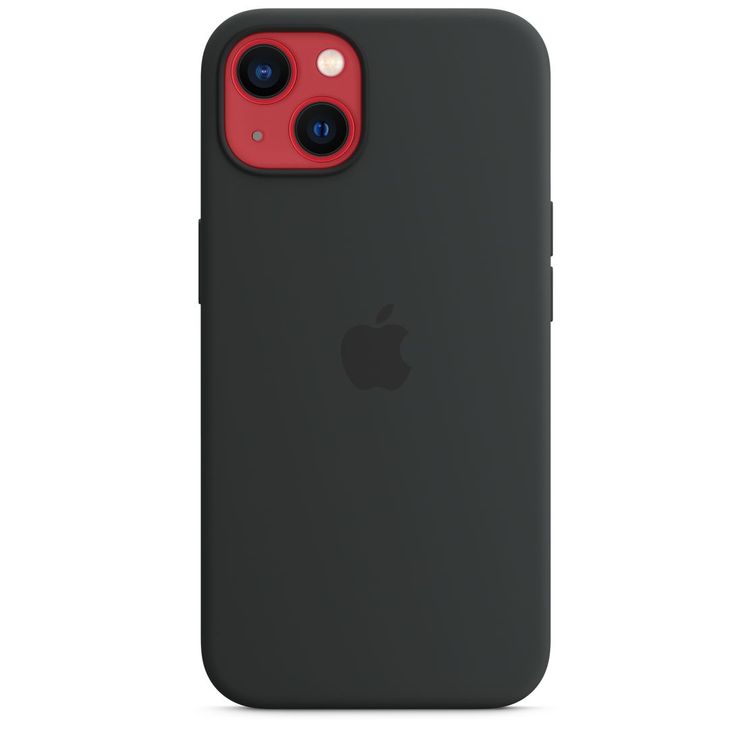 Apple Silicone Case with MagSafe Compatible for iPhone 13 (6.1") – Midnight