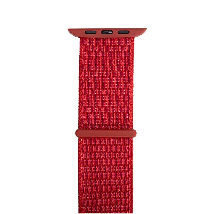 Porodo Nylon Watch Band Compatible For Apple Watch 44mm/42 - Red