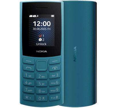Nokia 105 Dual 4G TRA Version (2023), Long-Lasting Battery - Ocean Blue