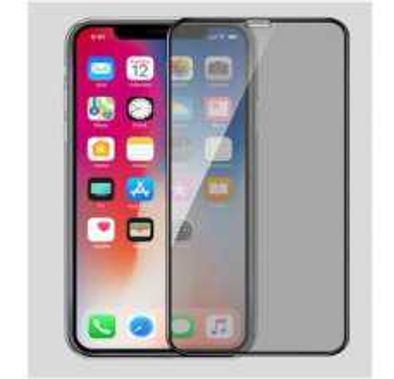 Comma Batus 3D Curved Privacy Tempered Glass for iPhone 11 Pro, Anti-Scratch, Shock & Impact Protection, Easy Installation Tempered Glass - Black