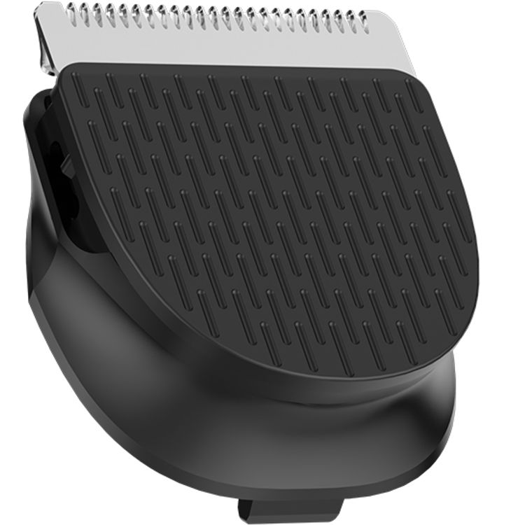 Porodo Lifestyle T-Blade Full-Body Grooming Kit with Metal Curved Blade, 90 Minutes Working Time, 600mAh Battery, USB-C Charging Port, Base, 2, 3, 6 & 9 mm Combs Included, 5W Rated Power, Wet & Dry Shaving - Black