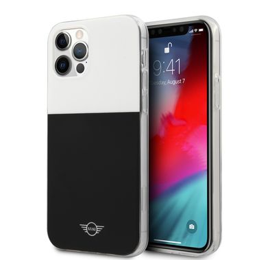 Mini Cooper PC/TPU Color Block Hard Case for iPhone 12 / 12 Pro (6.1") - White