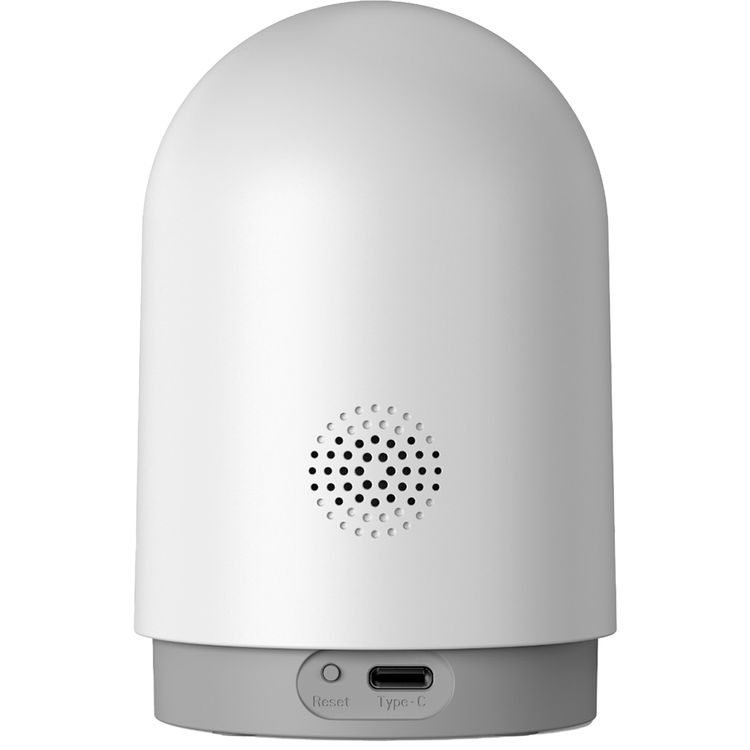 Powerology Indoor PTZ Smart Camera with Human Detection & Motion Sensor, 100° Field of Vision, 3MP Resolution, Pan & Tilt Control, Two-Way Audio - White
