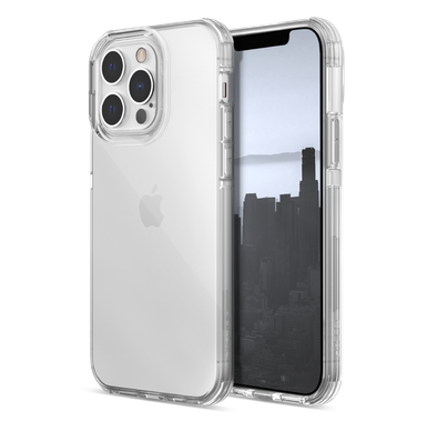 X-Doria Raptic Clear Case with Sleek Design Compatible for iPhone 13 Pro Max (6.7") Anti-Scratch, Easy Access to All Ports, 6ft Drop Tested, Shock Absorbing Rubber Protection