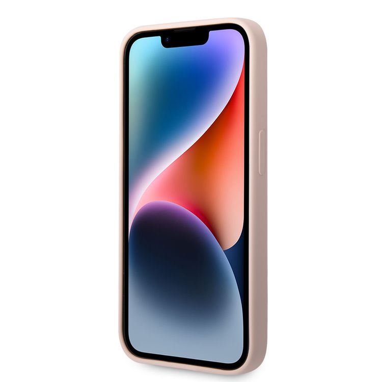 Karl Lagerfeld Magsafe Liquid Silicone Case With Ikonik NFT Logo iPhone 14 Pro Max - Pink