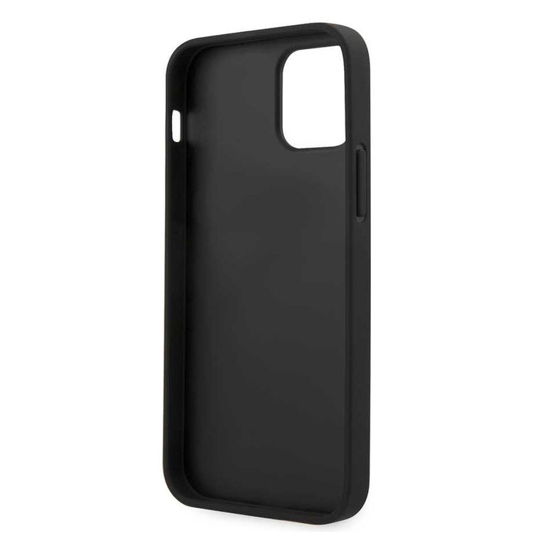 CG Mobile Guess PU Saffiano V Stitched with Metal Logo Case Compatible for iPhone 12 / 12 Pro (6.1") Shock & Scratch Resistant, Easy Access to All Ports, Drop Protection Back Cover - Gold 