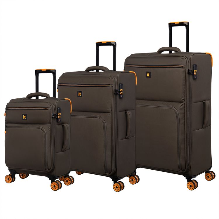 it Luggage Compartment Cabin Trolley, Lightweight Shell, Expandable Base, Spinner Wheels, TSA Lock - Falcon Haze
