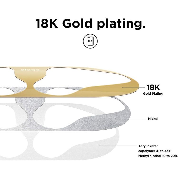 Elago Dust Guard for Apple Airpods (2 Sets) - Gold