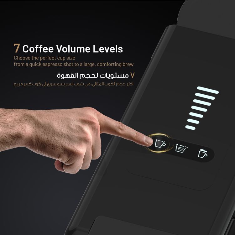 LePresso Crema Pro Multi-Capsule Coffee Machine with Double Boiler, Milk Frothing System, Capsule Holder, Ground Coffee Holder, 200mL Milk Tank Capacity, 850mL  Water Tank Capacity, 3-Pin UK Plug Power, Automatic Shutdown - Black