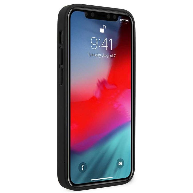 CG MOBILE U.S. Polo Assn. PU Hard Case Polo Embroidery for iPhone 12 Mini ( 5.4" ) Scratches Resistant Back Cover, Suitable with Wireless Chargers Officially Licensed Navy Blue