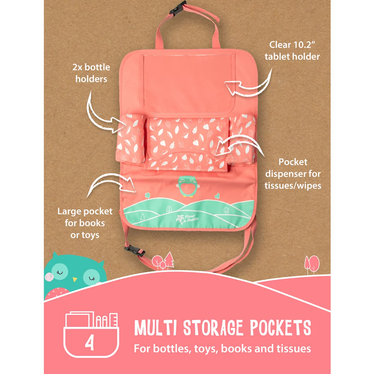 سجادة ركل مقعد السيارة من بلانيت باديز - وردي