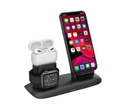 Porodo 4-in-1 Charging Hub, Wireless Charging Station, Fa...