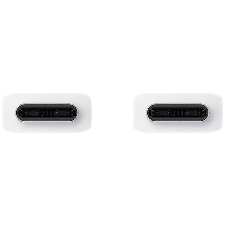 Samsung USB-C to USB-C, Super Fast Charging 2.0, Max 45W, Max 3A Current, Up to 480Mb/s Data Transfer Speed, 1.8m Cable Length - White