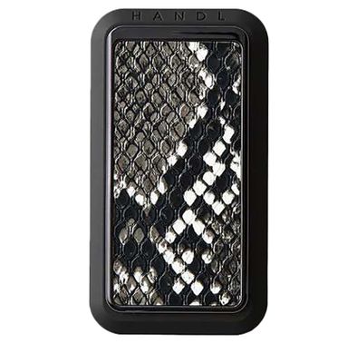 Handl Animal Zebra Mobile Stand Phone Grip, Pairs with Any Smart Phone, Multi-functional Kickstand, Compatible with Wireless Charging, Phone grip and Stand - Black/White