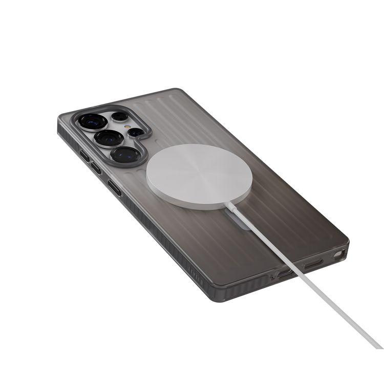 Levelo Cabin MagSafe Case for Samsung S26 Ultra, Shock-Resistant Bumper, Strong Magnets, 1.5m Drop Tested, Shockproof Corners, Enhanced Camera & Screen Protection, 2H Scratch Resistance, Ever-Clear Technology - Silverstone