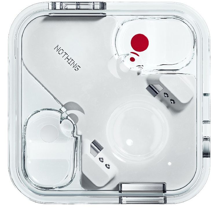 Nothing Ear True Wireless Earbuds, Active Noise Cancellation, Dual Connection, Up to 10 Hours Battery Life, Pinch Controls - White