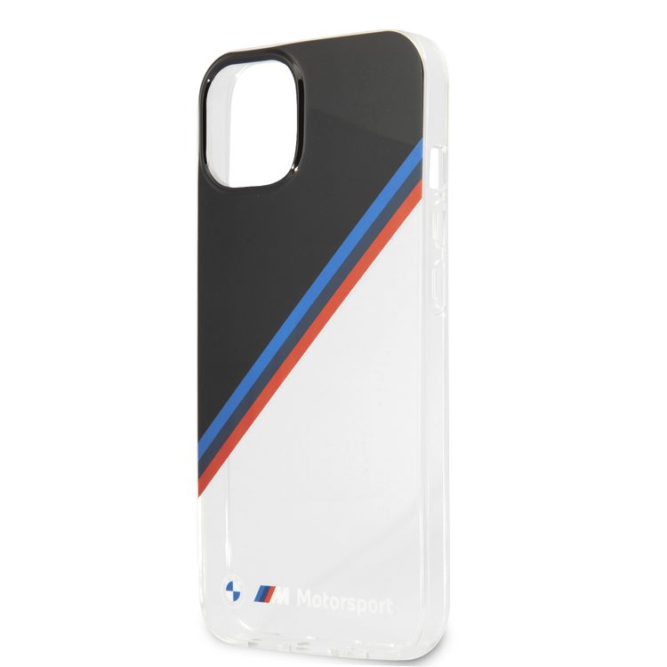 جراب CG MOBILE BMW Motorsport Collection PC / TPU صلب قطري ثلاثي الألوان أسود متوافق مع iPhone 13 (6.1 بوصات) سهولة الوصول إلى جميع المنافذ