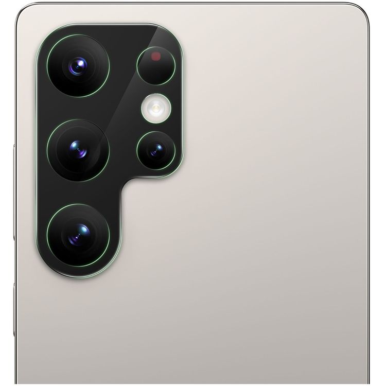 Green Lion Acrylic Lens Protector for Samsung S25, Anti-Scratch 9H Diamond Hardness, Full Coverage, High Transparency - Black