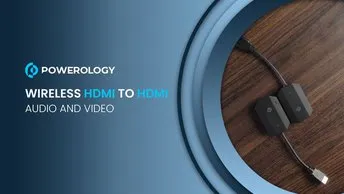 Buy Powerology Wireless HDMI to HDMI for Audio & Video in UAE | Low Latency - Black Color| (PHDMRABK)