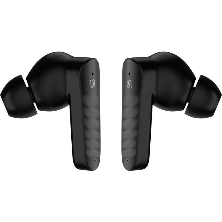 Porodo Ultrafit TWS Wireless Earbuds with Ergonomic In-Ear Design, Up to 100 Hours Play Time, Active Noise Cancellation, Bluetooth Version 5.4, 10m Transmission Distance, 250mAh Charging Case & 40mAh Earbuds Battery, Touch Control - Black