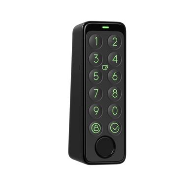 SwitchBot Keypad Touch For SwitchBot Door Loc, store fingerprints, Easy One-Key Locking, Simple Installation, Security Alerts, supports password unlocking and SwitchBot Card - Black