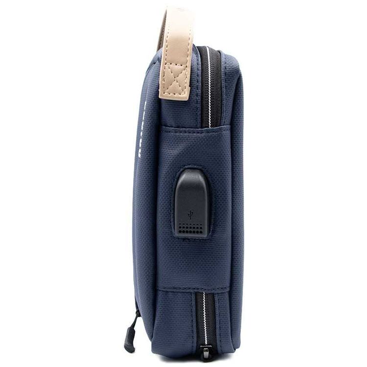 Porodo Convenient Leather Storage Bag 8.2 inch - Blue
