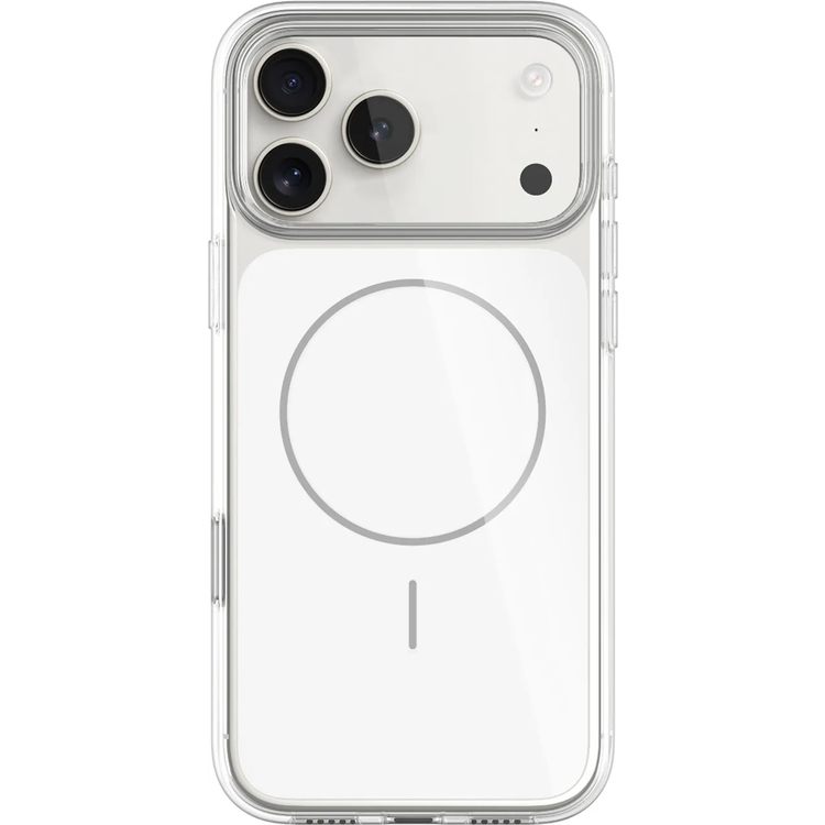 Levelo Opulent Full PC iPhone 17 Pro Case with Strong N52 Magnets, MagSafe Compatible, Camera Control Button, Ever-Clear Technology, 2.0mm PC Frame, Raised Bezel Protection, Military-Grade Protection, Shock-Resistant Bumper, Anti-Scratch Cover - White