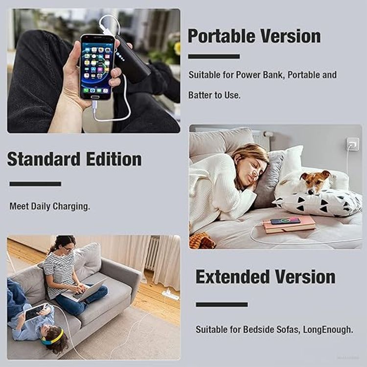 Apple USB-C to Lightning Cable 2m; tangle free, lightweight, fast charging - White