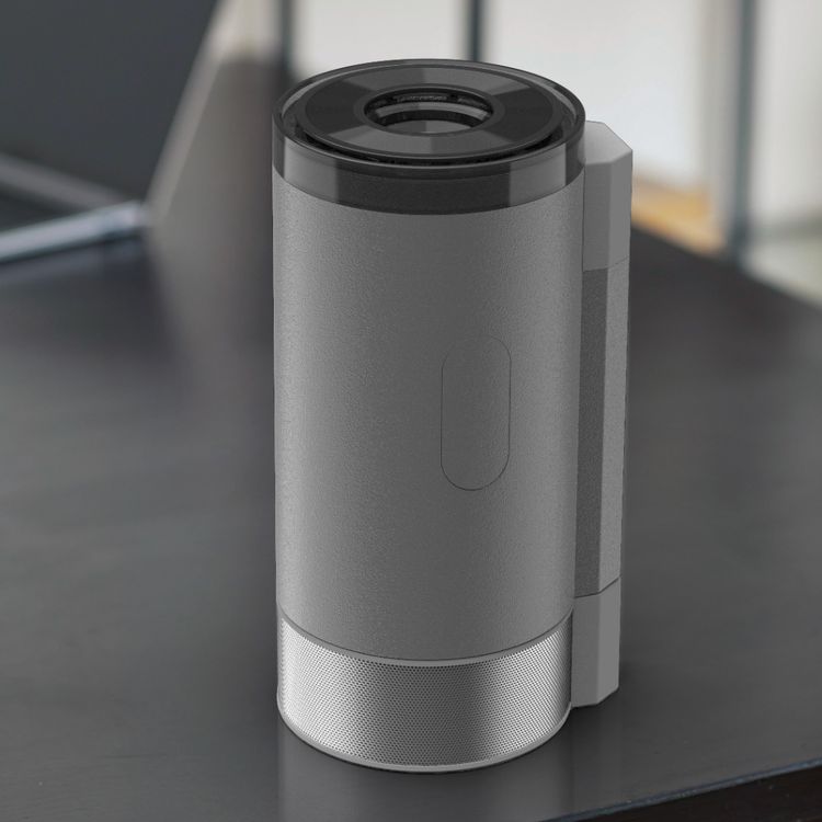 Porodo Lumino Smart FHD Projector with Adjustable Telescopic Stand, 100" Ultra Wide Screen, Android 13, Remote Controller, 2.69" LCD Panel Size, ×1 HD Multimedia & ×1 USB-A & ×1 Audio Inerface, 30"-100" Projection Size, 1-3m Projection Distance, Cinematic Screen Viewing - Gray