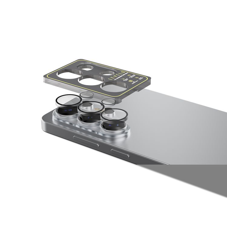 Levelo LucentQuint Camera Lens Protector with Anti-reflective Coating, Samsung Galaxy S26 Ultra Devices Compatibility, 99% Light Transmittance, Durable-Sided AR Glass, Oleophobic Coating, Resilient Glass, Scratch Resistance, 0.3mm Elevated Edge, 0.3mm Elevated Edge - Transparent