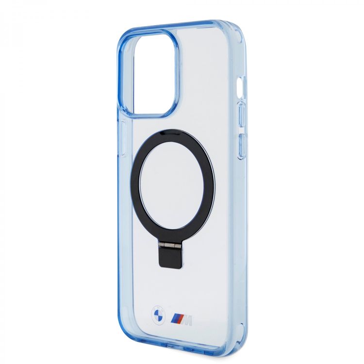 BMW iPhone 15 Pro Max For MagSafe IML Case with Ring Stand  - Blue