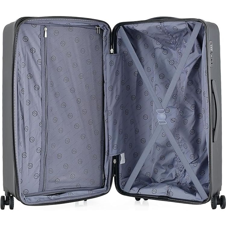 H.T Luggage Bag, Hard Case Polypropylene (PP) Material - Medium/Black