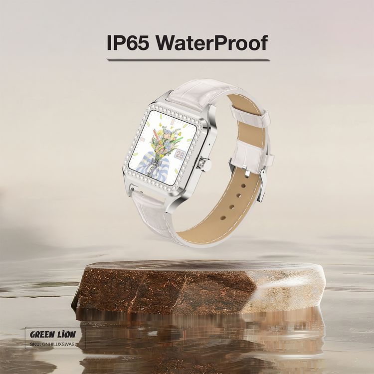 Green Lion Hilux Smart Watch with Extra Strap, 1.3" TFT IPS Display, 2-4 Days Working Time, 450nits Brightness, Sport Modes & Activity Tracking, Health Monitoring, 150mAh Battery, Bluetooth Version 5.4 - Silver