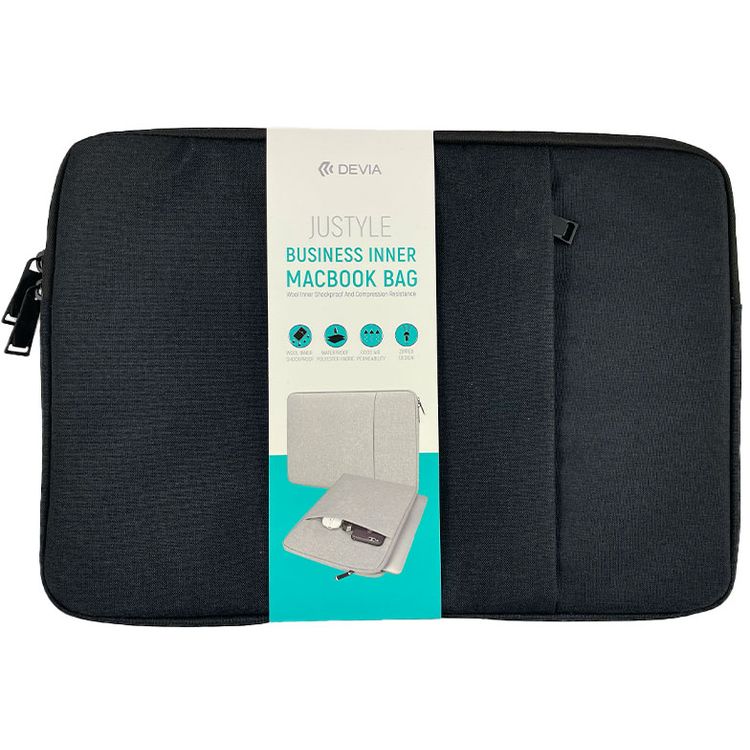 Devia Justyle Business Inner Macbook Bag - Black