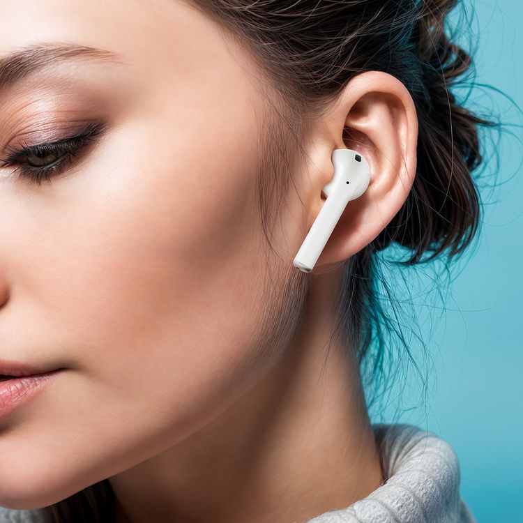 Porodo Soundtec ENC Earbuds II True Wireless with 4 Hours Working Time, Wireless Charging Compatibility, 10m Transmission Distance, Pop-Up Connection - White