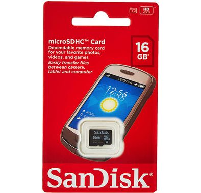 Sandisk 16 GB Memory Card For Multi - Memory Sticks - sdsdqm-016g-b35 - Black